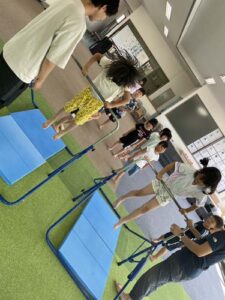 恵庭の学童保育アフターキッズかしわの室内運動写真2025年夏休み1