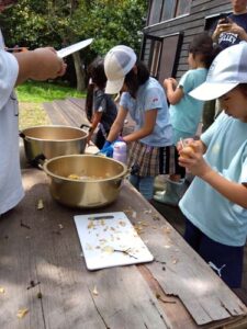 恵庭の学童保育アフターキッズかしわのデイキャンプ写真2025年夏休み4